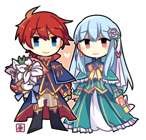 ninian and eliwood (fire emblem and 2 more) drawn by roirence