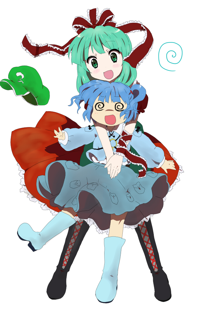 kawashiro nitori and kagiyama hina (touhou) drawn by misa_(mikarin)