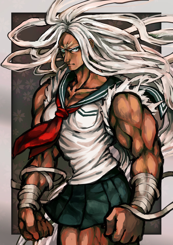 ogami sakura (danganronpa and 1 more) drawn by yamisawa