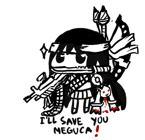 akemi homura and kyubey (mahou shoujo madoka magica) drawn by deculture