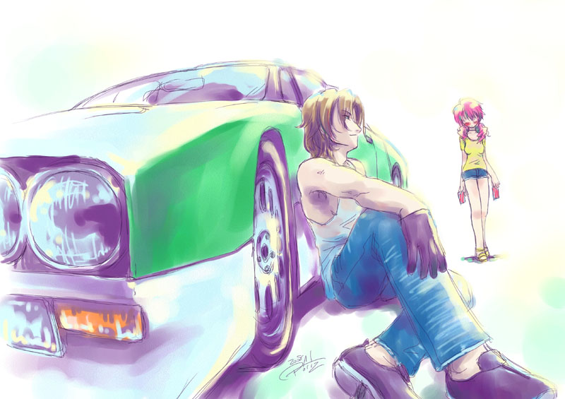 feldt grace and lockon stratos (gundam and 1 more)
