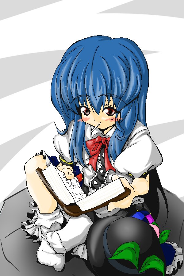 hinanawi tenshi (touhou) drawn by nyangorumoa