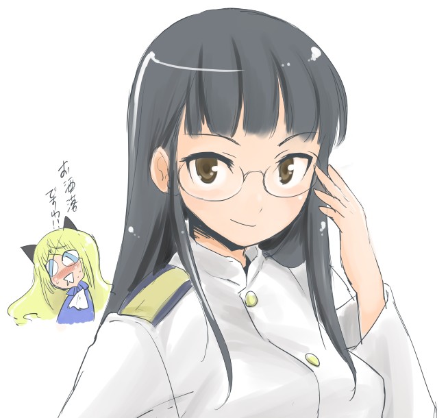 perrine h. clostermann and sakamoto mio (world witches series and 1 more) drawn by mozu_(peth)