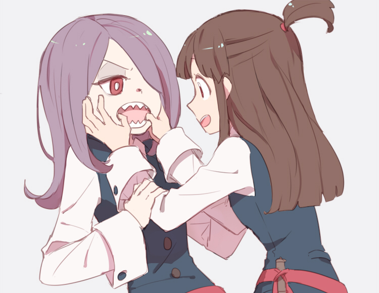 kagari atsuko and sucy manbavaran (little witch academia) drawn by sou_(tuhut)
