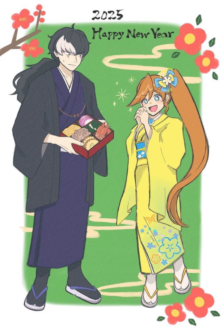 athena cykes and simon blackquill (ace attorney) drawn by kizugusuriiiii