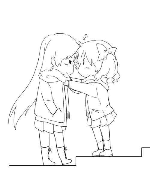 shirai kuroko and musujime awaki (toaru majutsu no index) drawn by usamin_(megumikira)