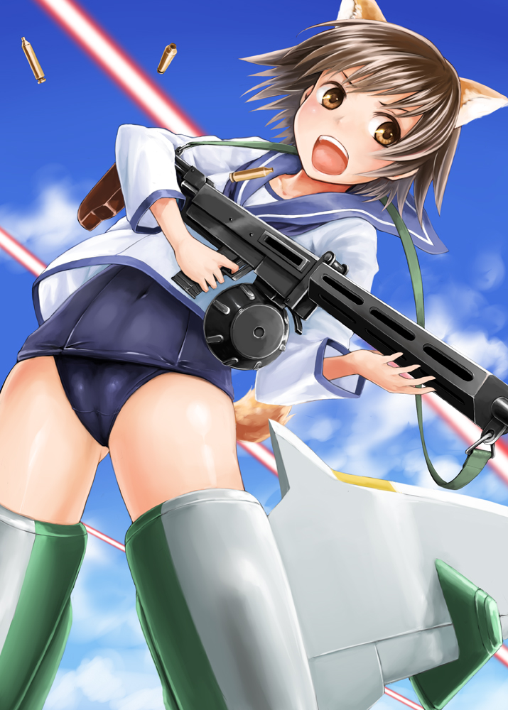 miyafuji yoshika (world witches series and 1 more) drawn by yakusa