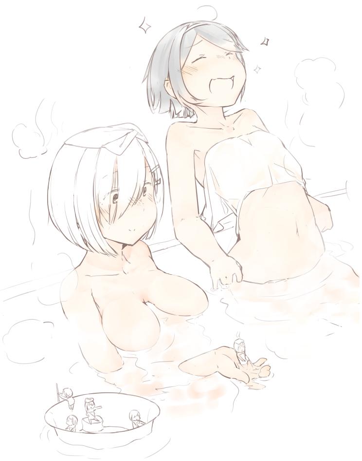 hamakaze, fairy, and tanikaze (kantai collection) drawn by fuu_fuu