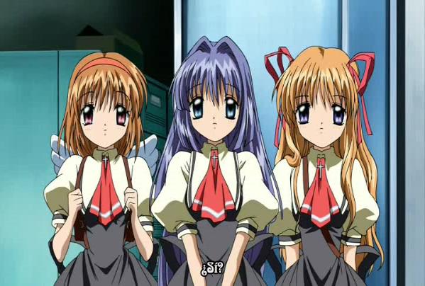 tsukimiya ayu, minase nayuki, and sawatari makoto (kanon and 1 more)