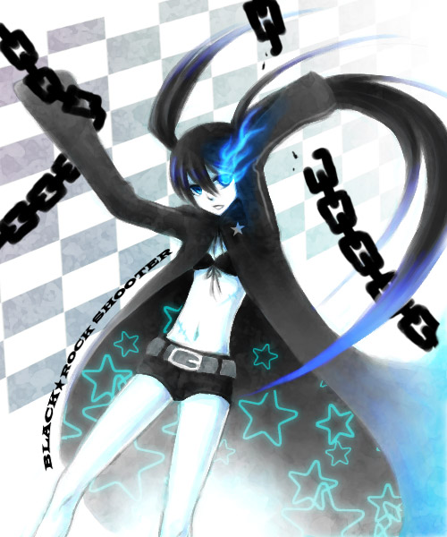 black rock shooter (black rock shooter) drawn by utagawa_(s_river)