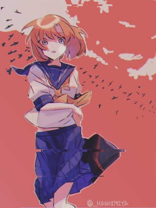 ryuuguu rena (higurashi no naku koro ni) drawn by hashimiya