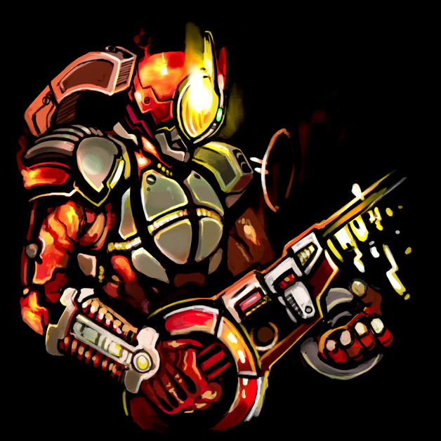 kamen rider faiz (kamen rider and 1 more) drawn by shigehiro_(hiroi_heya)