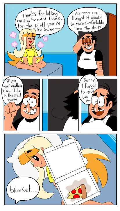 peppino spaghetti and pizza princess (original and 1 more) drawn by tinytoxicwaste101
