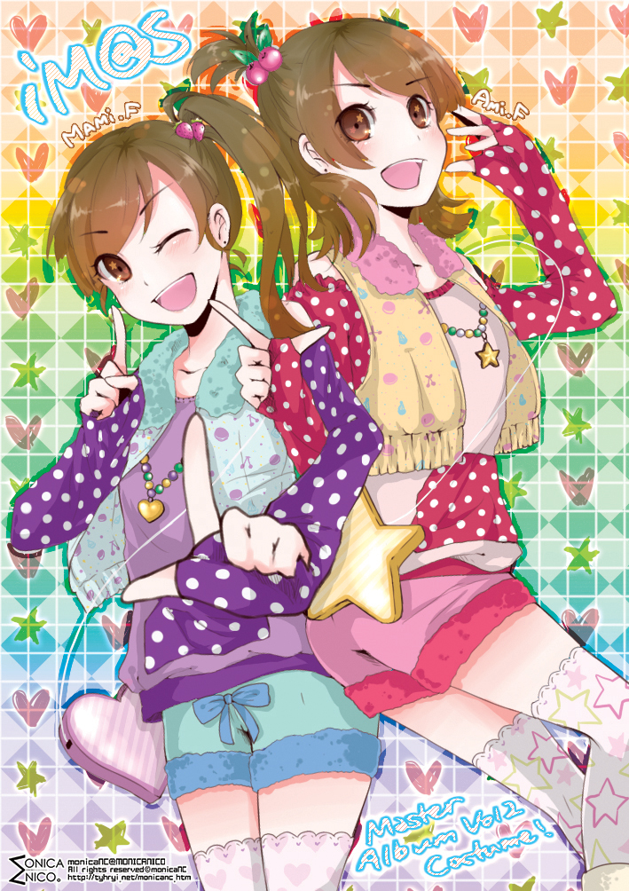 futami mami and futami ami (idolmaster and 1 more) drawn by monicanc