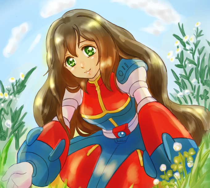 iris (mega man and 1 more) drawn by yoshino-10292