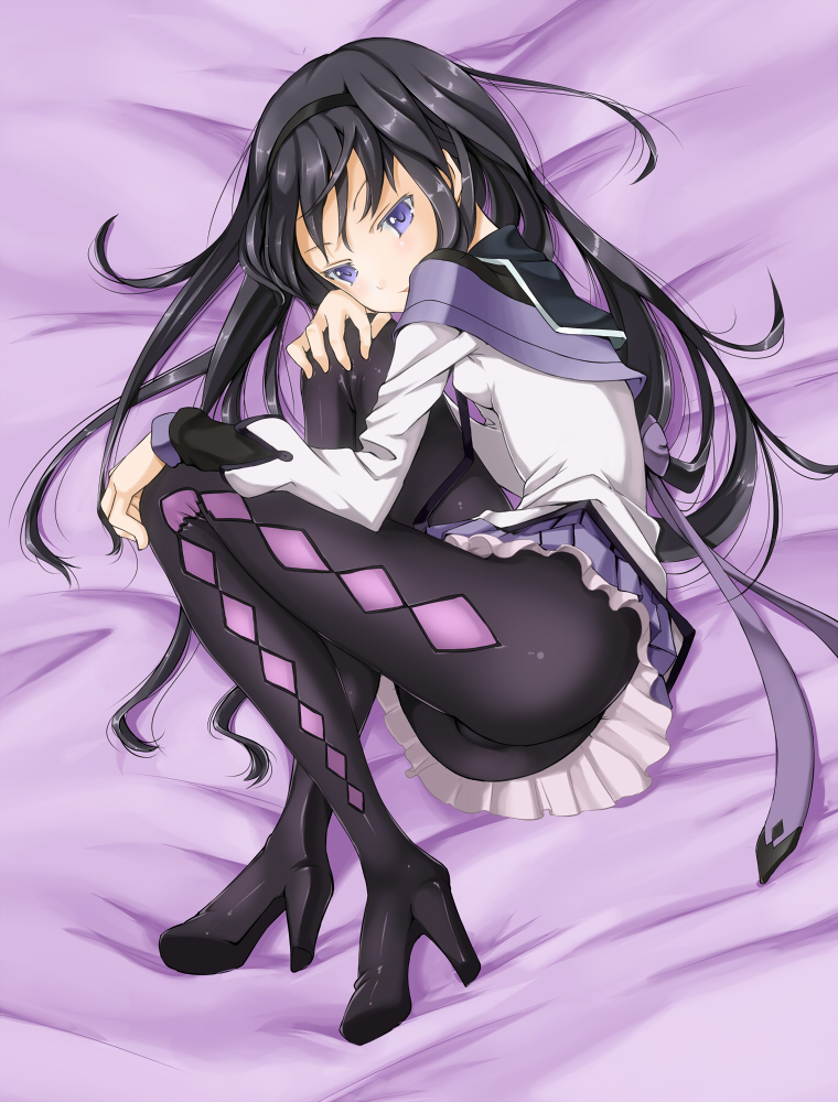 akemi homura (mahou shoujo madoka magica) drawn by marubonman