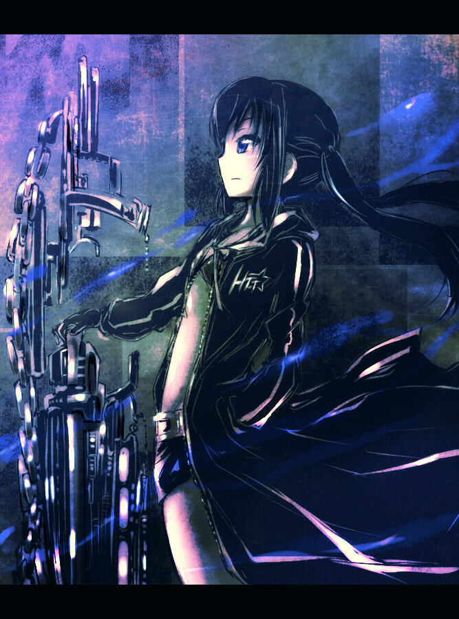 nakano azusa and black rock shooter (k-on! and 1 more) drawn by tanashi_(mk2)