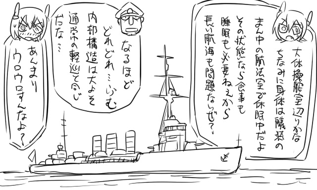 admiral, tenryuu, and matsuda chiyohiko (kantai collection) drawn by tonda