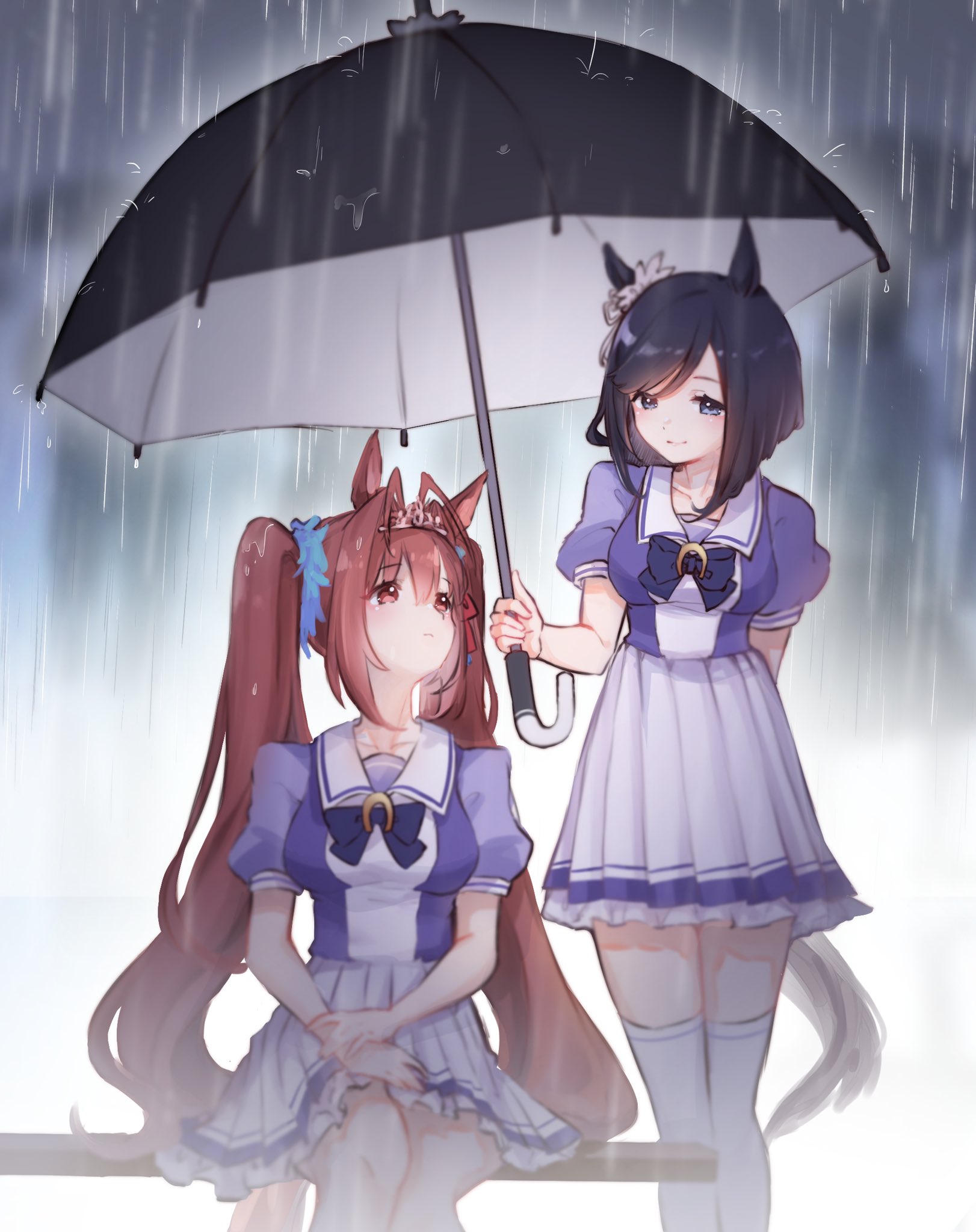 Daiwa Scarlet And Eishin Flash Umamusume Drawn By Sonosonosieg Danbooru