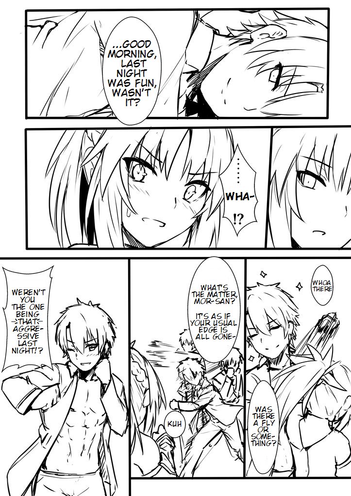 fujimaru ritsuka and mordred (fate and 1 more) drawn by shiseki_hirame