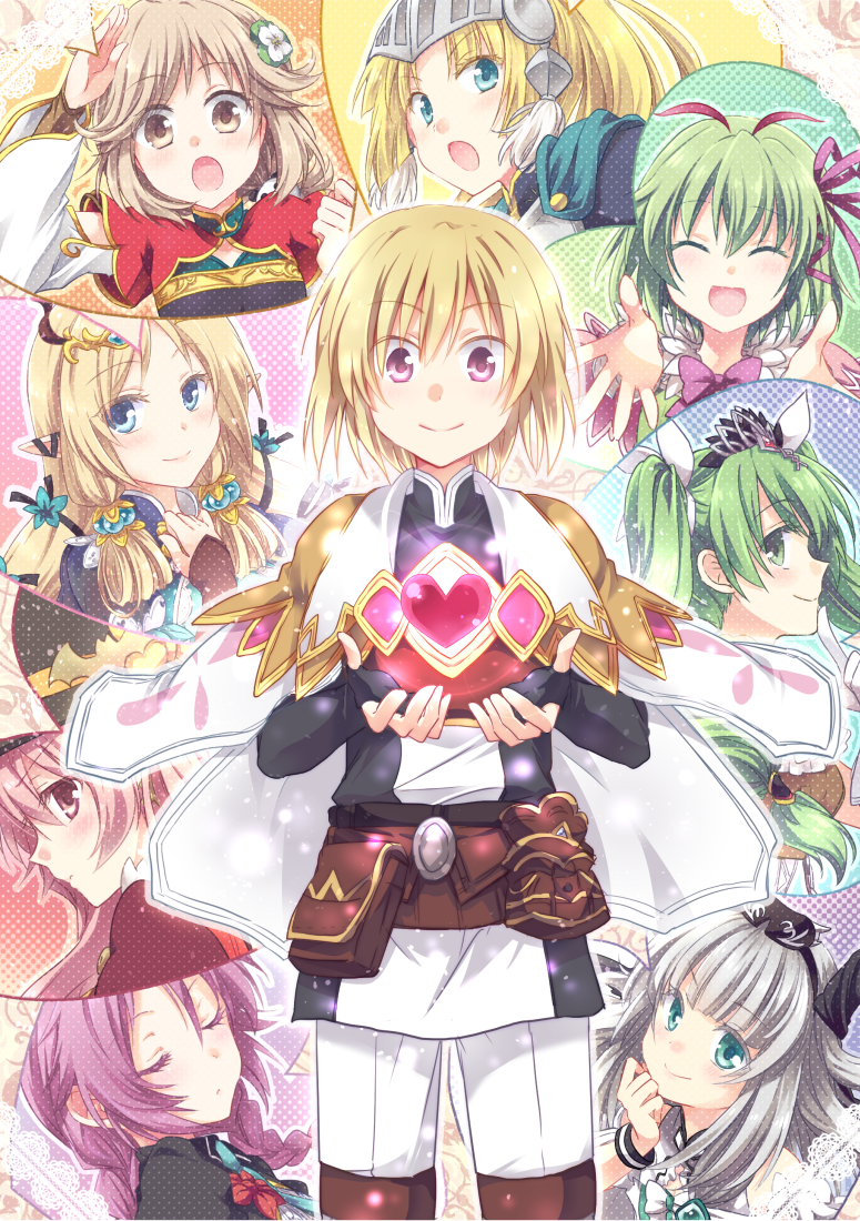 frey, dolce, kohaku, margaret, lest, and 4 more (rune factory and 1 more) drawn by kousetsu