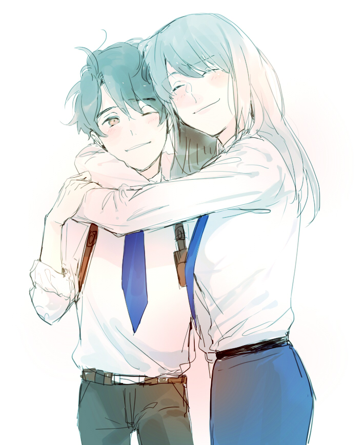 kaizuka inaho and kaizuka yuki (aldnoah.zero) drawn by battsu