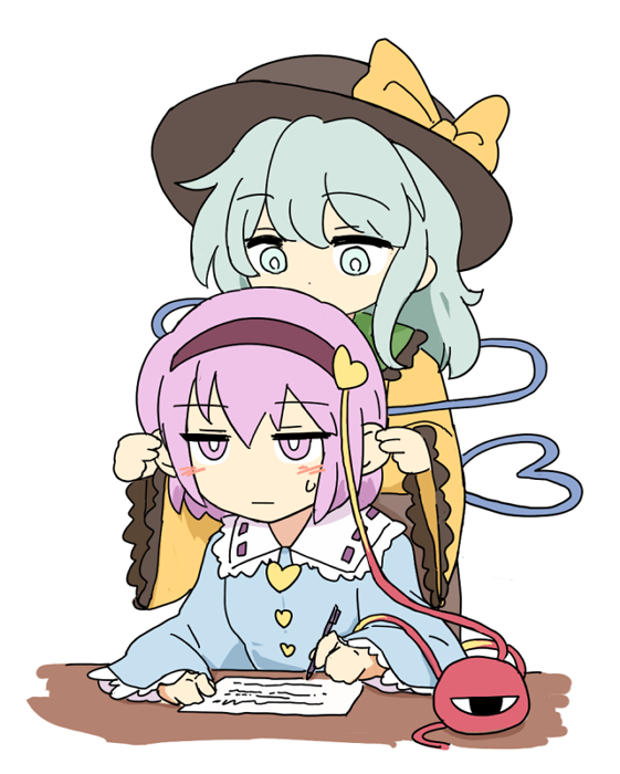 komeiji koishi and komeiji satori (touhou) drawn by maguro_(mawaru_sushi)