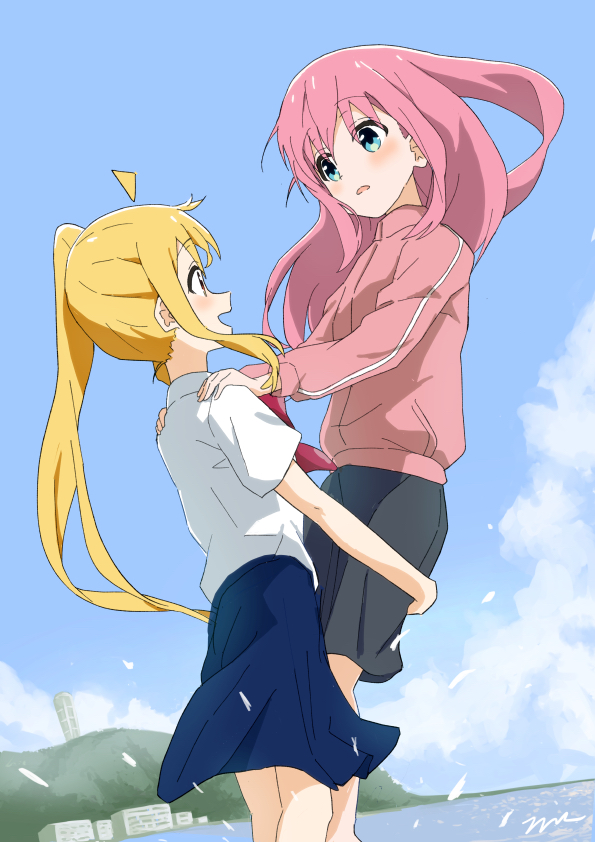 gotoh hitori and ijichi nijika (bocchi the rock! and 1 more) drawn by aayh
