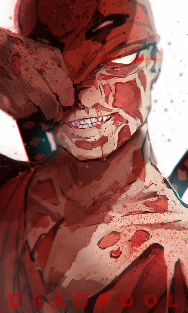 deadpool (marvel and 1 more) drawn by lzmy