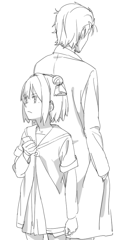 akaza akari and okabe rintarou (yuruyuri and 1 more) drawn by tatsuki3594