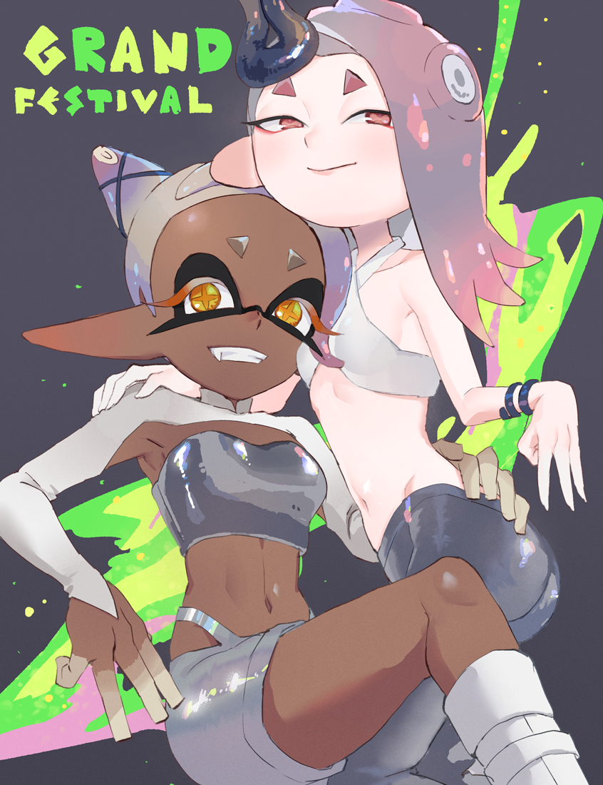 shiver and frye (splatoon and 1 more) drawn by utfu333