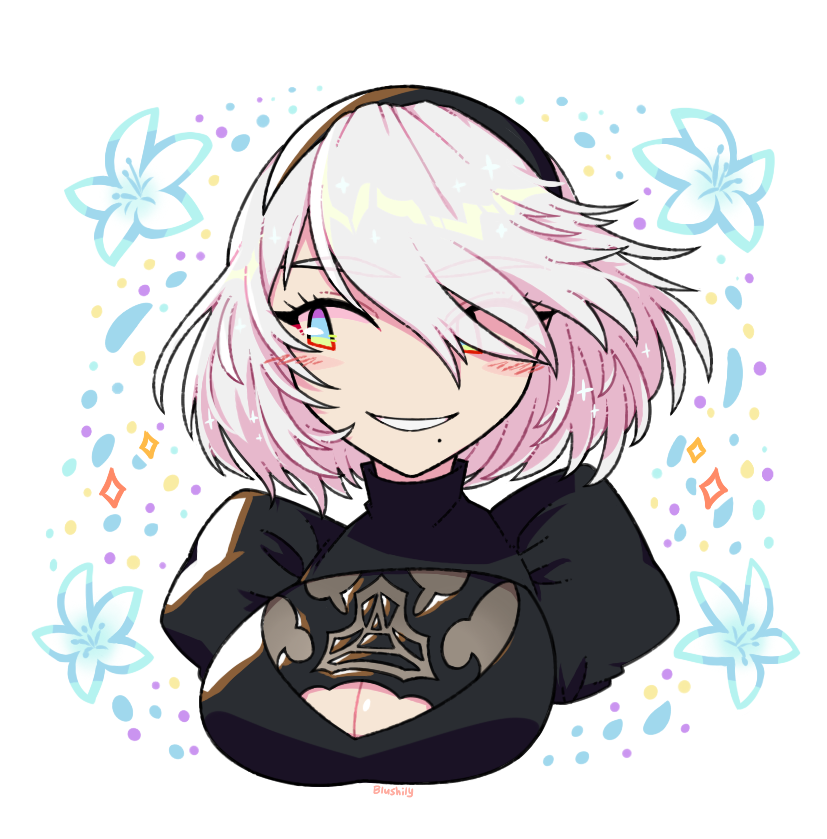 2b (nier and 1 more) drawn by blushily
