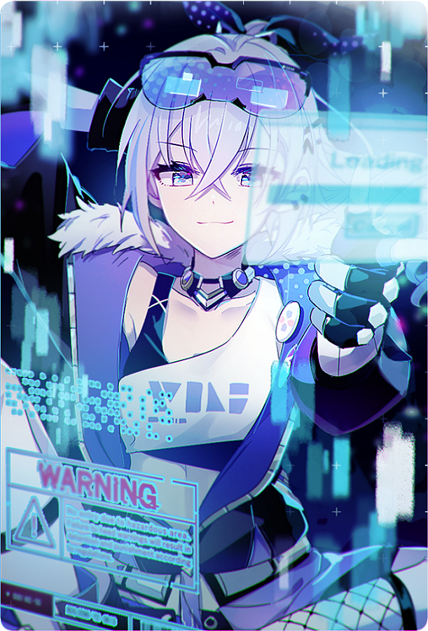 silver wolf (honkai and 1 more) drawn by 6_(yuchae)