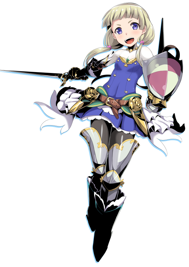 fencer and fencer 2 (sekaiju no meikyuu and 1 more) drawn by dan_(orange_train)