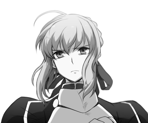 artoria pendragon and saber (fate and 1 more) drawn by uni_(unnny)