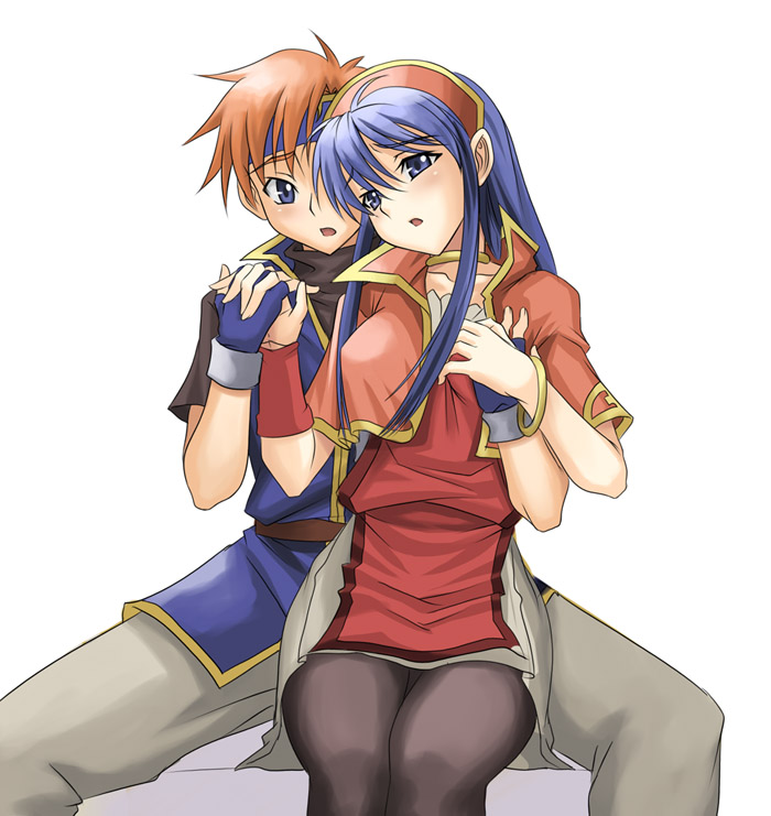 roy and lilina (fire emblem and 1 more) drawn by syunzou