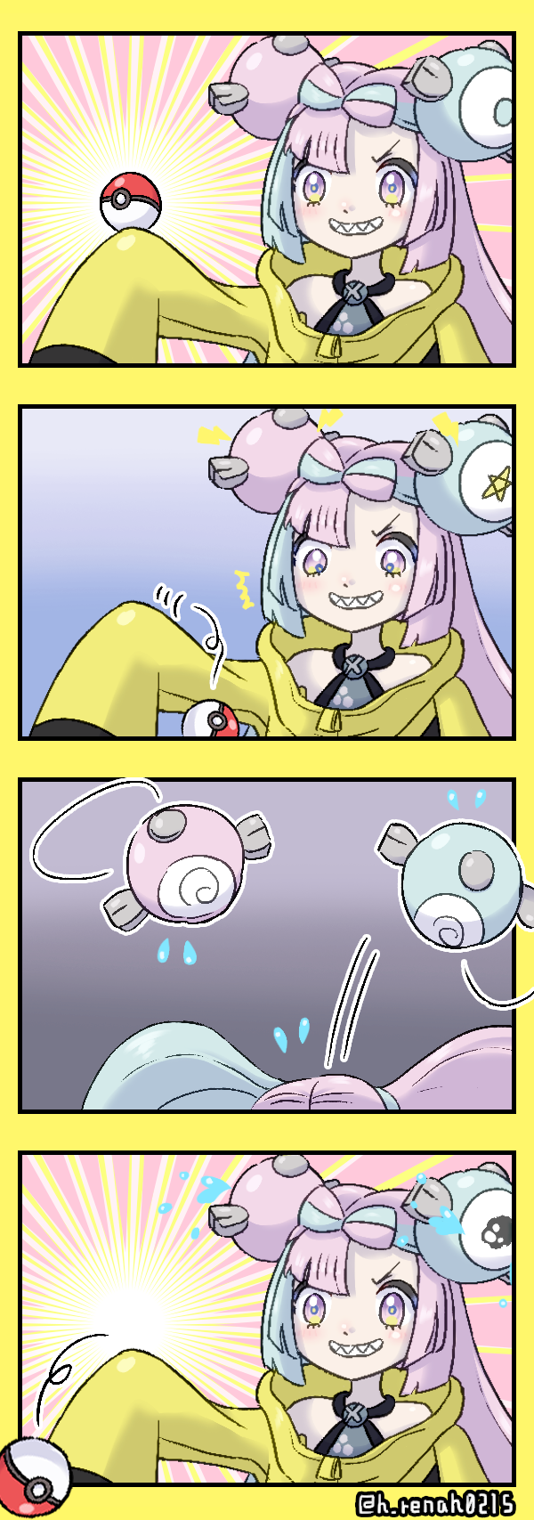 iono (pokemon and 1 more) drawn by h_renah