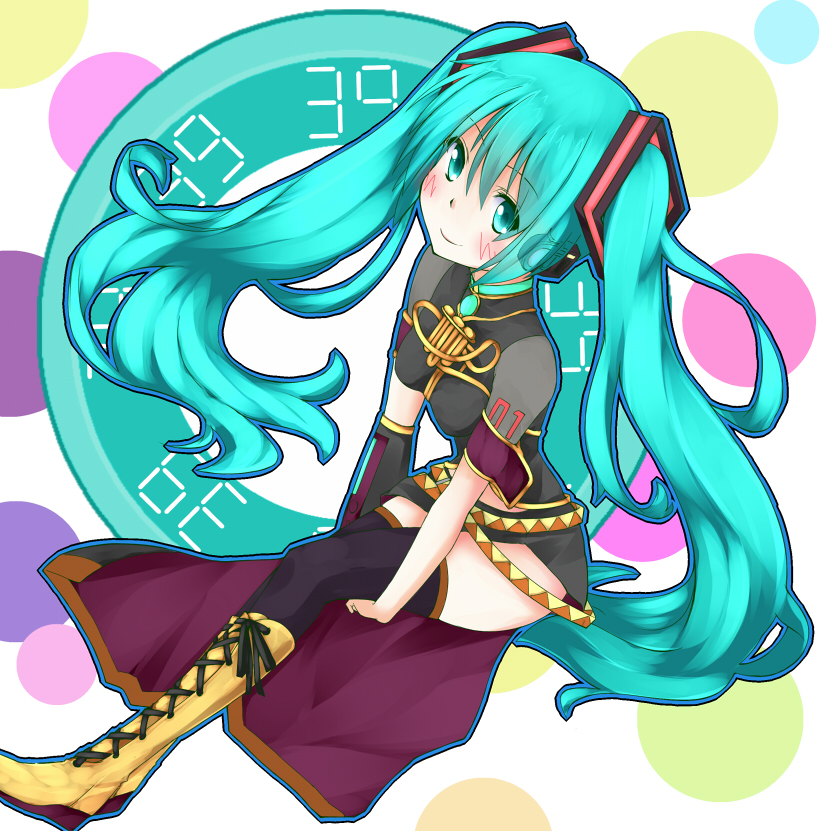 hatsune miku and megurine luka (vocaloid) drawn by nagimi