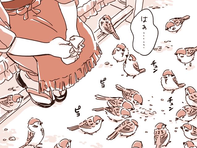 mystia lorelei and okamisty (touhou and 1 more) drawn by mitsumoto_jouji