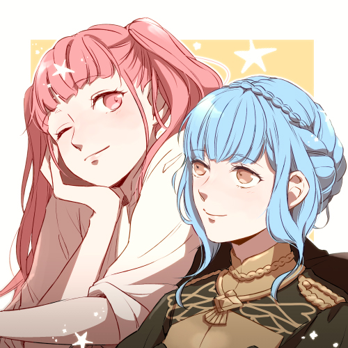hilda valentine goneril and marianne von edmund (fire emblem and 1 more) drawn by tomi_(sooon103)