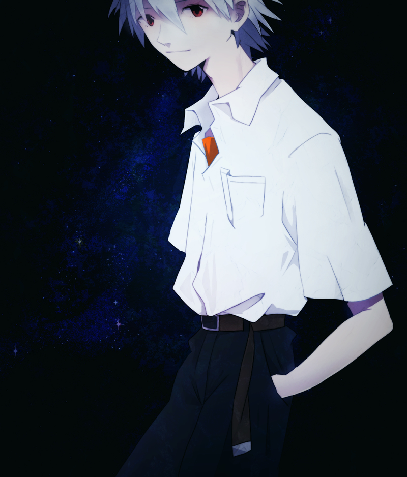 nagisa kaworu (neon genesis evangelion) drawn by mamiya_chiyoko