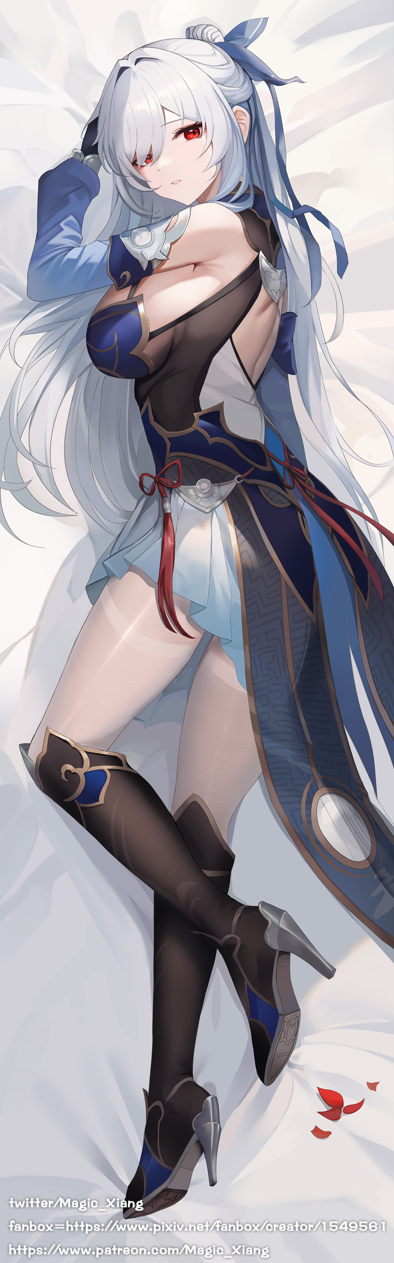 jingliu (honkai and 1 more) drawn by magic_xiang