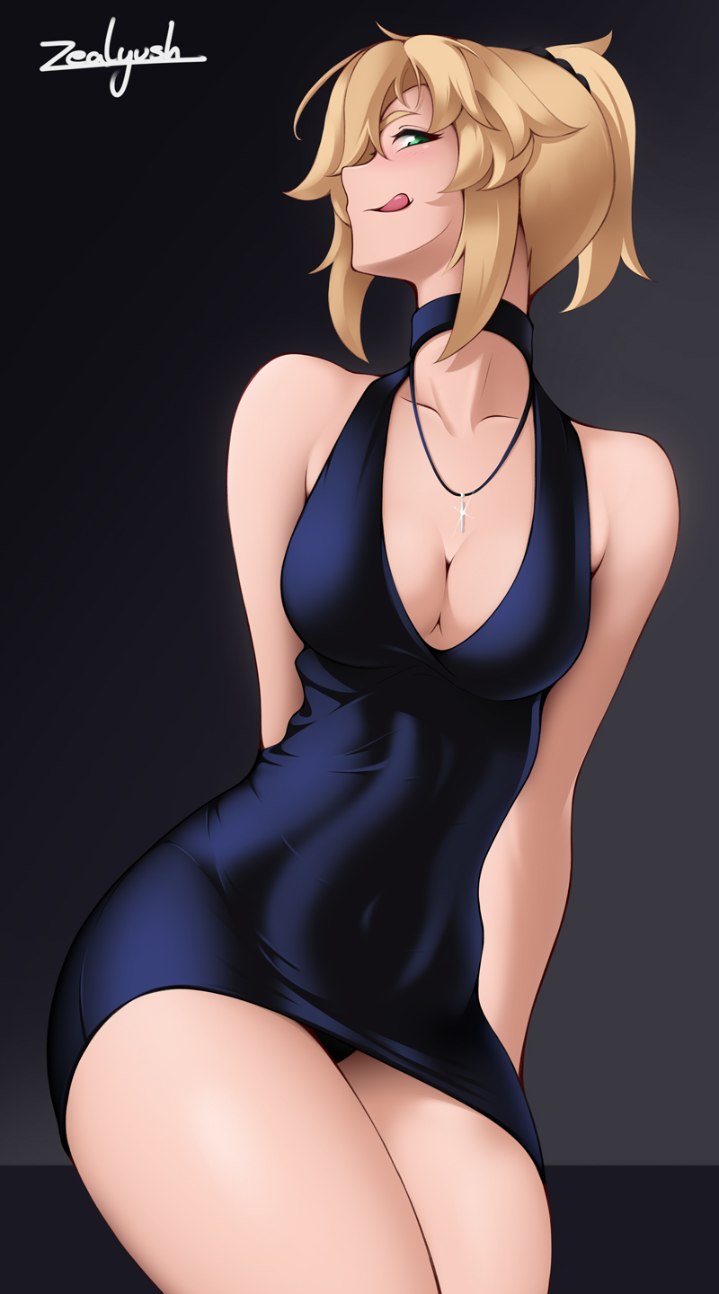 mordred (fate and 2 more) drawn by zealyush