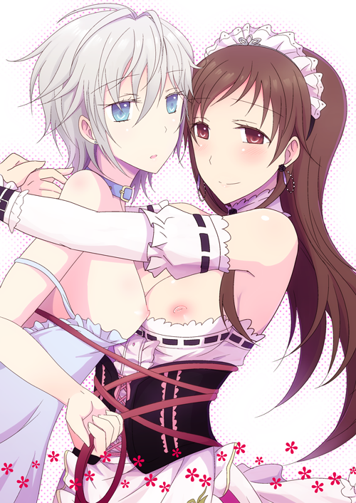 nitta minami and anastasia (idolmaster and 1 more) drawn by isya