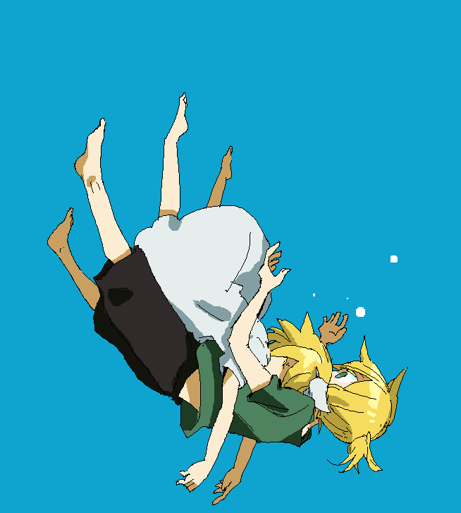 kagamine rin and kagamine len (vocaloid) drawn by una_(mazinger)