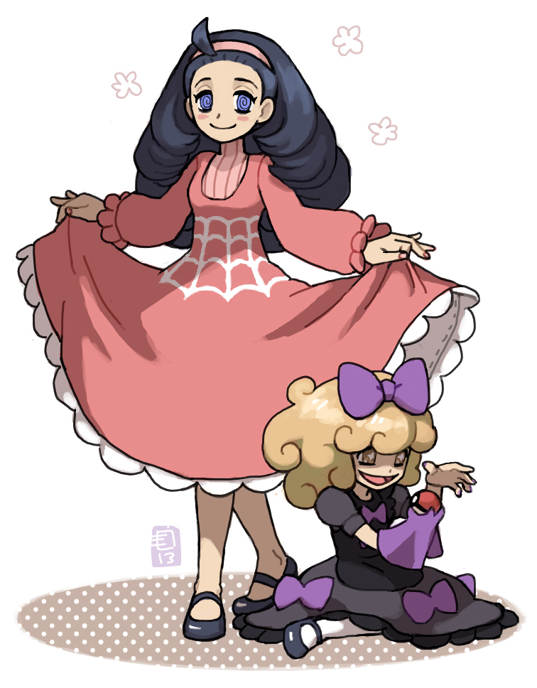 hex maniac and fairy tale girl (pokemon and 1 more) drawn by emlan