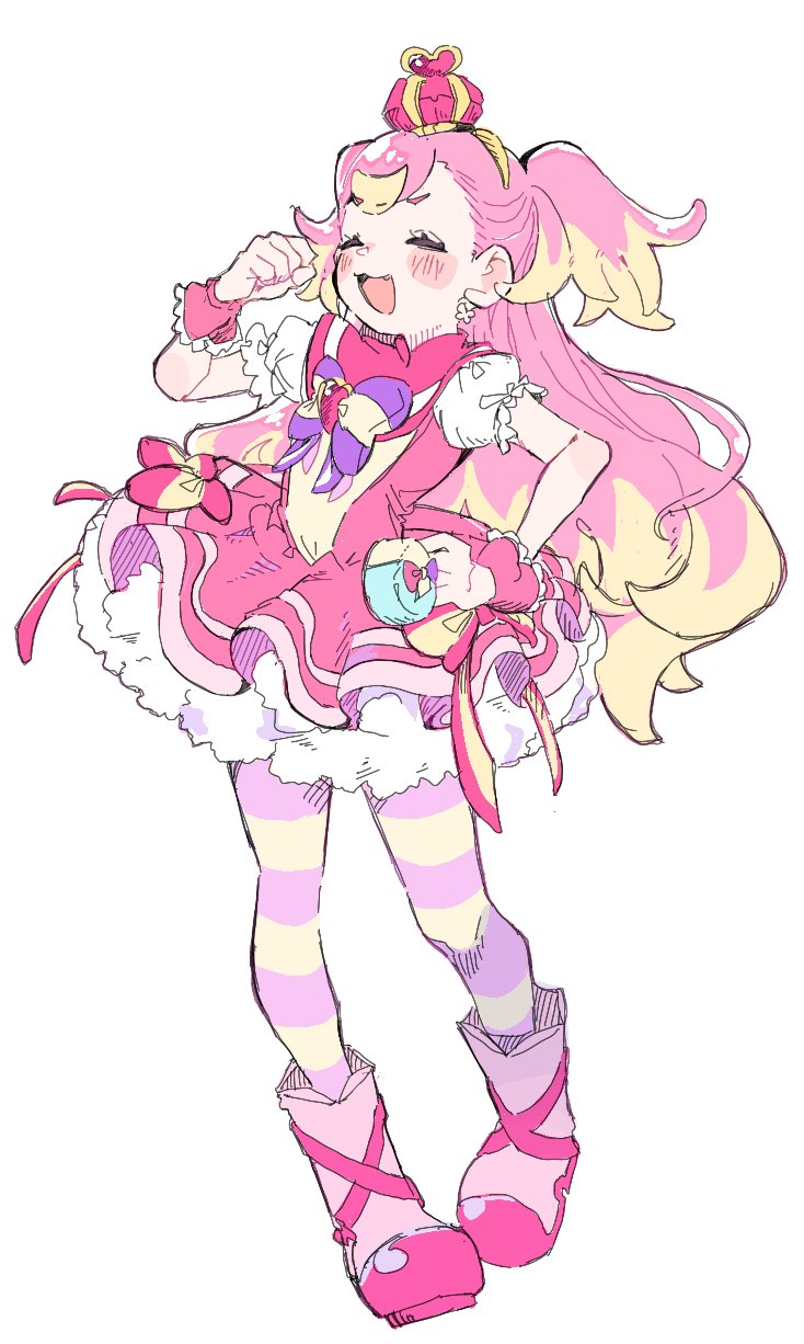 inukai komugi and cure wonderful (precure and 1 more) drawn by ranirani