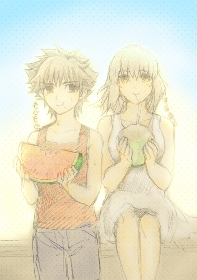 emiya kiritsugu and shirley (fate and 1 more) drawn by hatsuki_ka