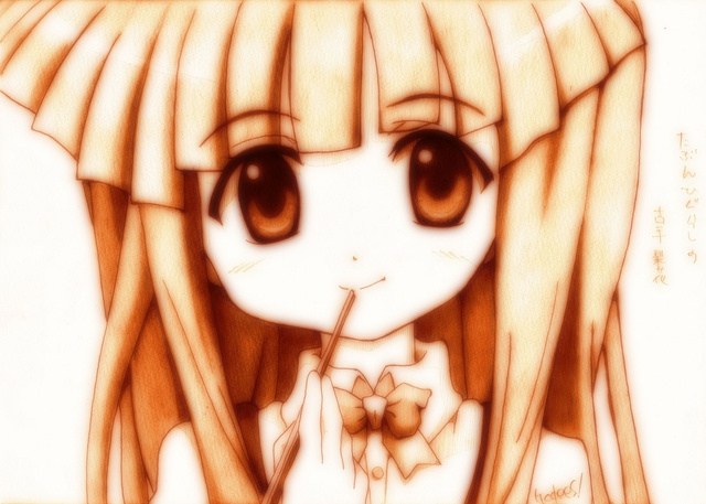 furude rika (higurashi no naku koro ni) drawn by godees