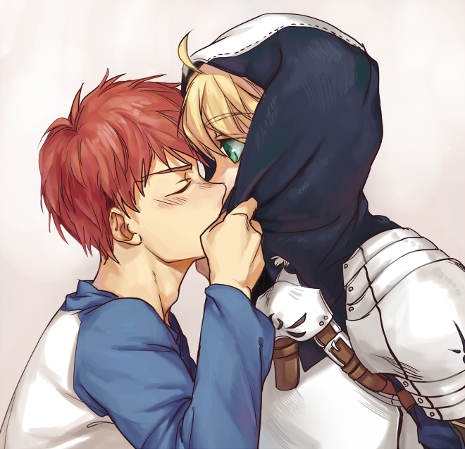 emiya shirou and arthur pendragon (fate and 2 more) drawn by chocolateonly